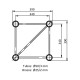 CONTEST QUATRO39-300 blk Quatro alu 390 HEAVY DUTY 300cm Negro