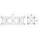 CONTEST QUATRO39-300 blk Quatro alu 390 HEAVY DUTY 300cm Negro