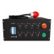 AUDIBAX Control de motores CM-8-SCP Salida 8 CEE 16A 4P+2 Socapex