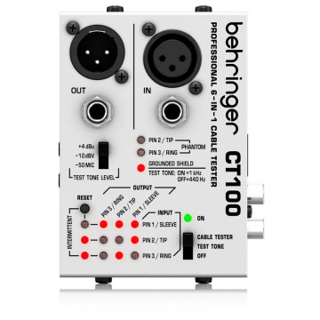BEHRINGER CT100 TESTER COMPROBADOR DE CABLES