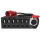Audibax PD32D-6SC-PT-32 Power Distributor salida 6 Schuko + 6 PowerCON True1 + 1