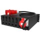 Audibax PD32D-6SC-PT-32 Power Distributor salida 6 Schuko + 6 PowerCON True1 + 1