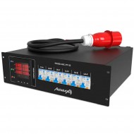 Audibax PD32D-6SC-PT-32 Power Distributor salida 6 Schuko + 6 PowerCON True1 + 1