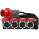 Audibax PD64T-4-32 Power Distributor salida 4 CEE 32A 5P