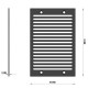 Audibax Pro Rack Panel Vent 3U 2S Panel Ventilado para Racks