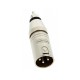 NEUTRIK ADAPTADOR XLR 3P.MACHO - RCA MACHO NA2MPMM