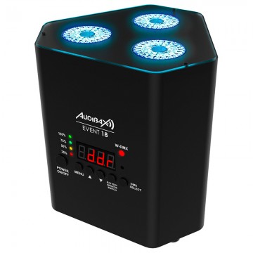 AUDIBAX EVENT 18 FOCO LED CON BATERIA RGBWAUV 6 EN 1 6 en 1