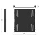Audibax Pro Rack Drawer Ext 1U 500 Cajón Extraíble Ventilado para Rack