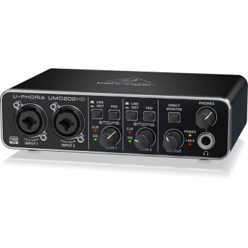 BEHRINGER UMC202 HD U-PHORIA INTERFACE DE AUDIO USB UMC202HD