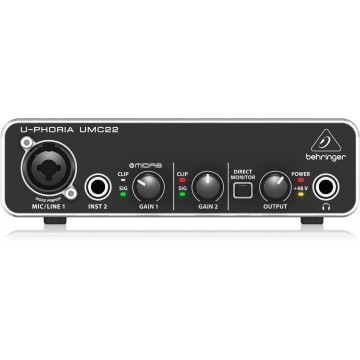 BEHRINGER UMC22 U-PHORIA - Interface de Audio USB