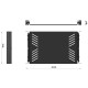 Audibax Pro Rack Drawer Ext 1U 280 Cajón Extraíble Ventilado para Rack