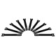 Audibax Pro Rack Velcro Tie 160 10P