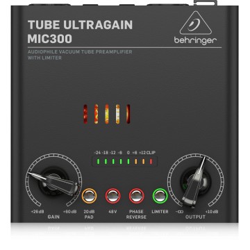 BEHRINGER MIC300 TUBE ULTRAGAIN PRE-AMPLIFICADOR MICRO