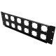 Audibax Rack Panel Vent 3U 12H Panel Ventilado para Racks