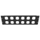 Audibax Rack Panel Vent 3U 12H Panel Ventilado para Racks
