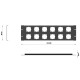 Audibax Rack Panel Vent 3U 12H Panel Ventilado para Racks