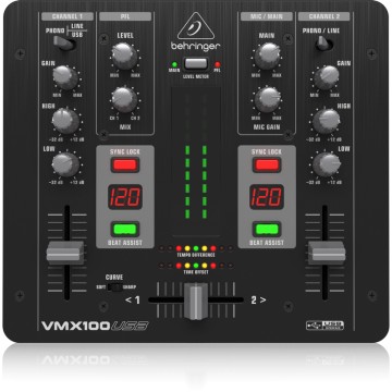 BEHRINGER VMX100 USB MEZCLADOR PARA DJ 