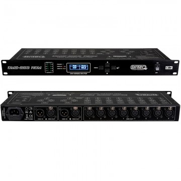 BRITEQ DMS-283 RDM MEZCLADOR + DIVISOR + AMPLIFICADOR DMX CON SOPORTE RDM Y XLR 3P