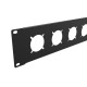 Audibax Rack Panel Vent 2U 6H Panel Ventilado para Racks
