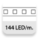 144 LED/metro