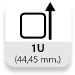 Altura: 1U (44,45 mm.)