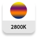 Temperatura de color: 2800K