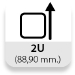 Altura: 2U (88,90 mm.)