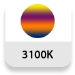 Temperatura de color: 3100K