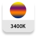 Temperatura de color: 3400K