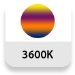 Temperatura de color: 3600K