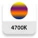Temperatura de color: 4700K