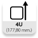 Altura: 4U (177,80 mm.)