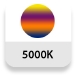 Temperatura de color: 5000K