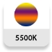 Temperatura de color: 5500K