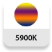 Temperatura de color: 5900K