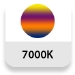 Temperatura de color: 7000K