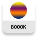 Temperatura de color: 8000K