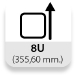 Altura: 8U (355,60 mm.)