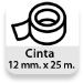 Cinta 12 mm. x 25 m.