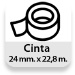 Cinta 24 mm. x 22,8m.