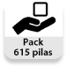 Pack 615 pilas
