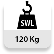 Carga máxima soportada: 120 kg