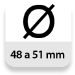 Diámetro: 48 a 51 mm