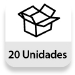 Embalaje completo: 20 unidades