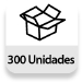 Embalaje completo: 300 unidades