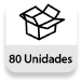 Embalaje completo: 80 unidades