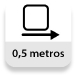 Longitud: 0,5 metros