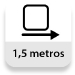 Longitud: 1,5 metros